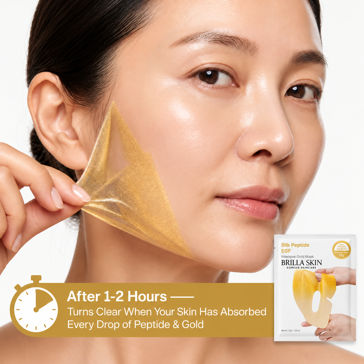 4-Pack Silk Peptide EGF Intensive Gold Masks