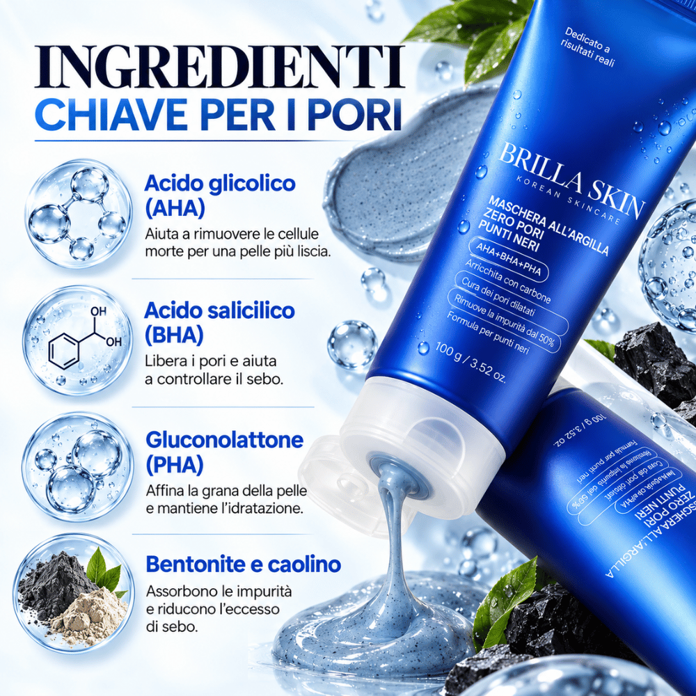 Maschera Zero Pori & Punti Neri Brilla Skin™