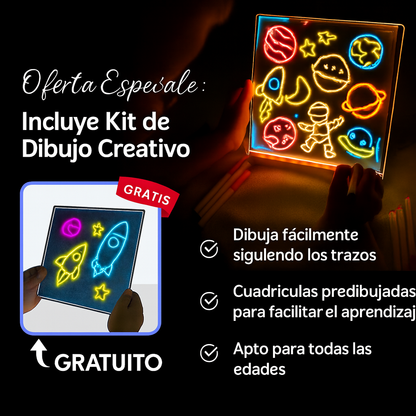 BrilloPad™ Pizarra luminosa LED
