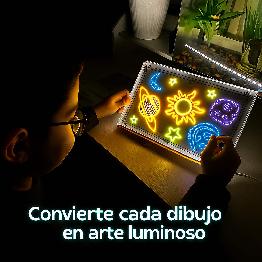 BrilloPad™ Pizarra luminosa LED