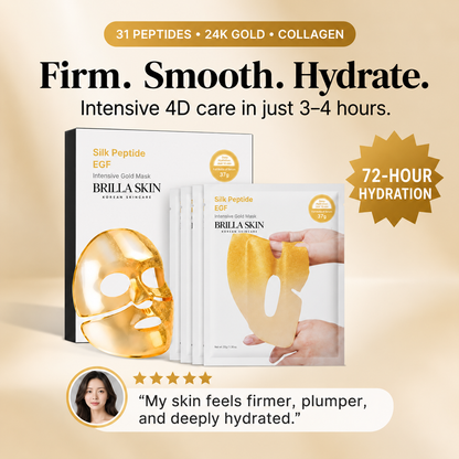 4-Pack Silk Peptide EGF Intensive Gold Masks